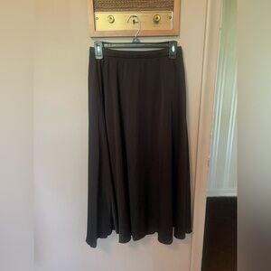 J. Crew Black Midi Skirt